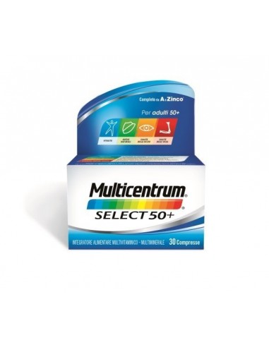 Multicentrum select 50+ integratore multivitaminico e multiminerale 30 compresse