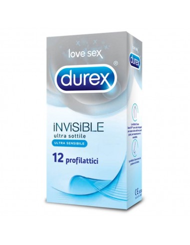 Durex Love Sex Invisible Ultra Sottile Profilattici 12 pezzi