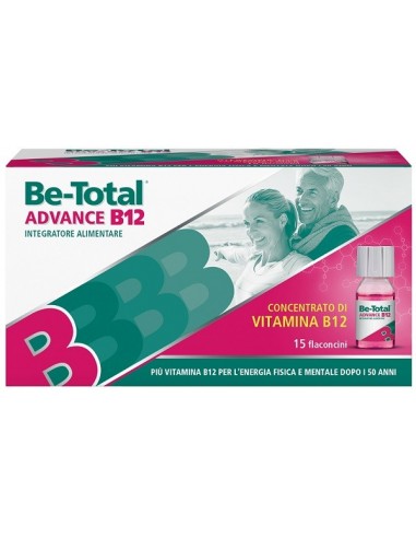 Be-total advance B12 integratore vitamina B12 15 flaconcini