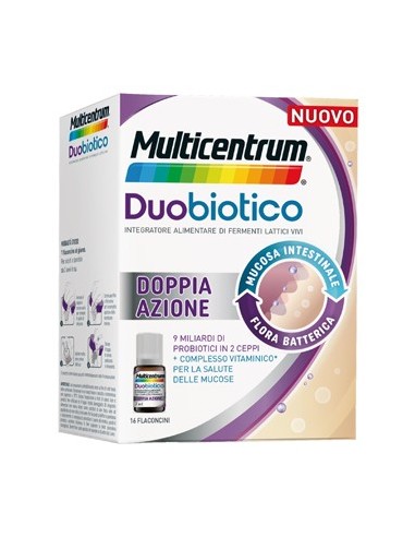 Multicentrum Duobiotico Integratore Fermenti Lattici 16 flaconcini