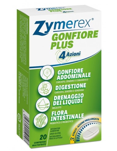 Zymerex Gonfiore Plus integratore alimentare 20 compresse