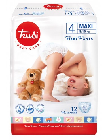 Trudi Baby Care Baby Pants Maxi 8/15 Kg 12 mutandine