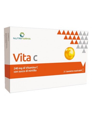 Nutrifarma Vita C integratore alimentare 20 tavolette masticabili