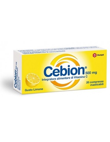 Cebion Integratore Vitamina C Limone 20 compresse masticabili