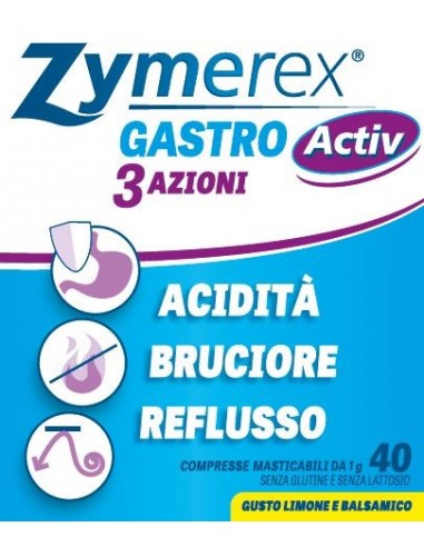 Zymerex Gastro Activ 3 Azioni 40 compresse masticabili