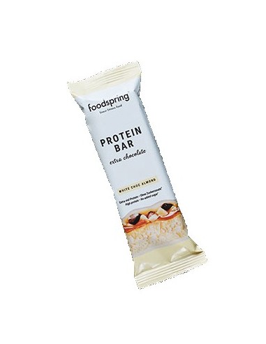Foodspring Protein Bar Cioccolato Bianco e Mandorle 65 g