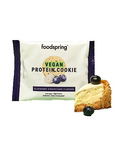 Foodspring Protein Cookie Vegan Cheesecake ai Mirtilli 50 g