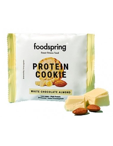 Foodspring Protein Cookie Cioccolato Bianco e Mandorle 50 g