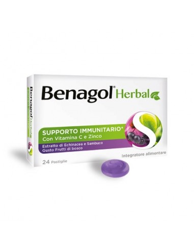 Benagol Herbal Frut Bos 24past