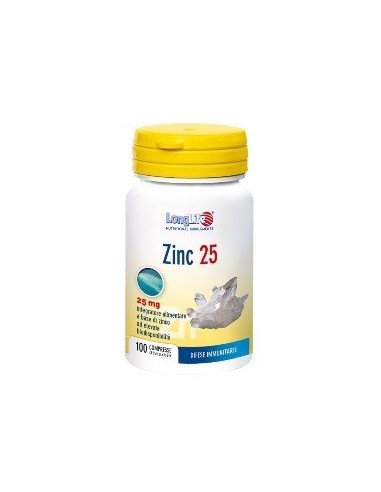 Longlife Zinc 25 integratore alimentare 100 compresse
