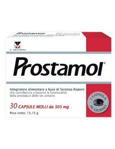 Menarini Prostamol integratore benessere prostata 30 capsule molli