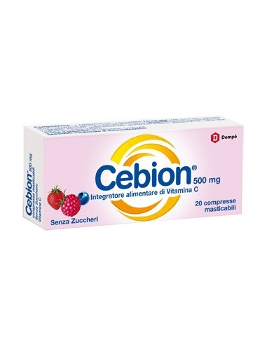 Cebion integratore Vitamina C senza zucchero 10 compresse masticabili