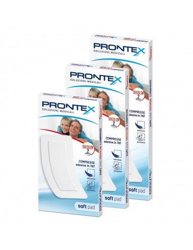 Compresse adesive prontex soft pad 5x7 cm