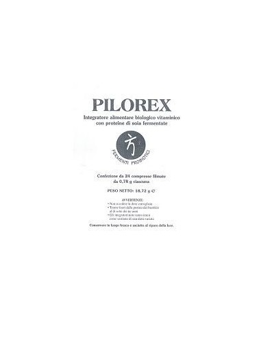 Pilorex Integratore Vitaminico con Proteine di Soia 24 compresse