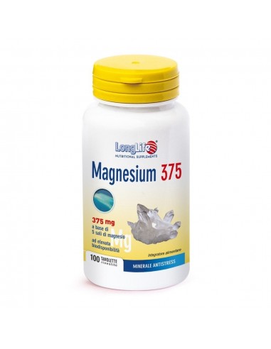 Longlife Magnesium 375 Integratore Alimentare 100 tavolette