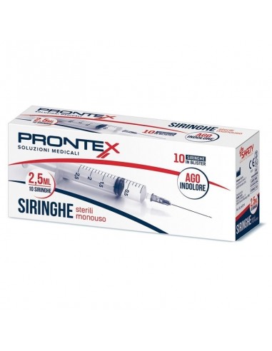 Siringhe prontex 2,5 ml ago indolore